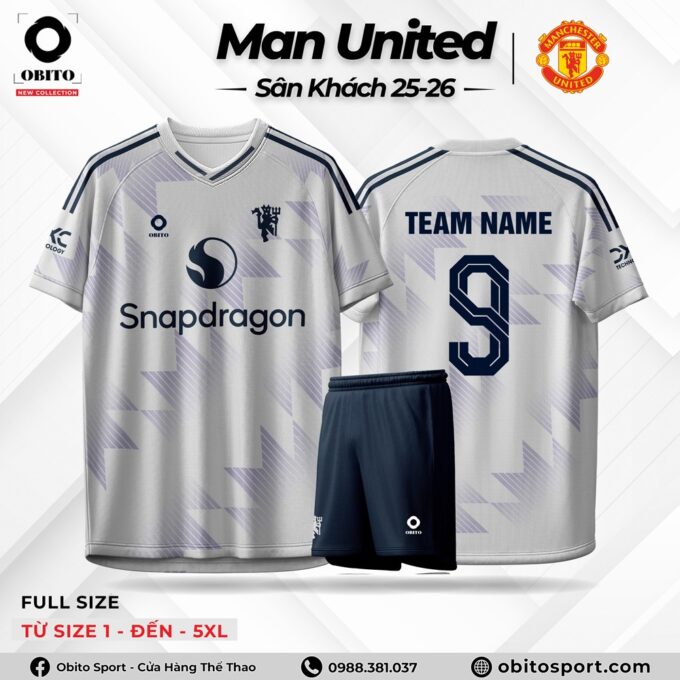 Mẫu Áo Đấu Sân Khách Man United Sân Khách 25-26