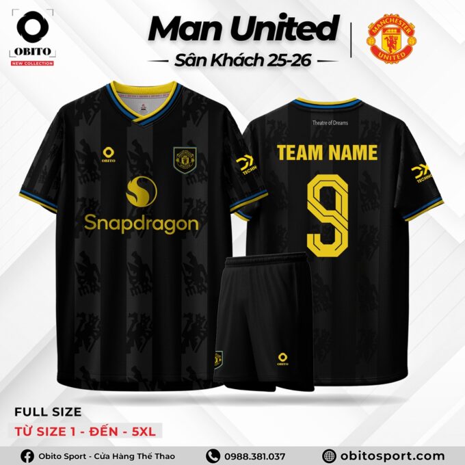 Quần Áo Đá Bóng Man United Sân Khách 25-26