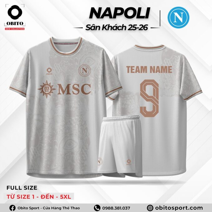Quần áo bóng đá NAPOLI Sân Khách 25-26
