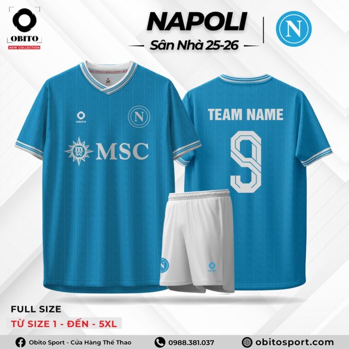 Mẫu Áo Đấu NAPOLI Sân nhà 25-26
