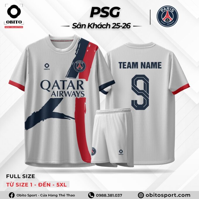 Áo Câu Lạc Bộ PSG Sân Khách 25-26 Mới Nhất