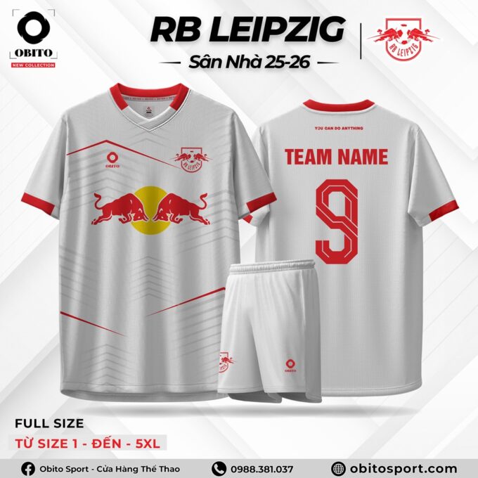 Mẫu Áo Câu Lạc Bộ RB LEIPZIG Sân Nhà 25-26 Mới Lạ
