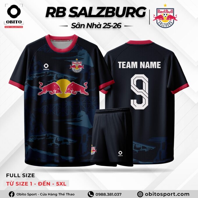 Mẫu Áo Đấu RB SALZBURG Sân Nhà 25-26 Mới Nhất